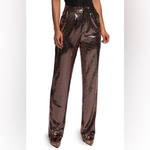 🧡 JLUXLABEL Sequin Wide Leg Pants Bronze